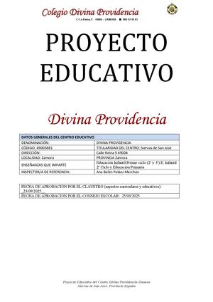 PEC DIVINA PROVIDENCIA 2025