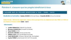 Convention 2025 : Démarche régionale d’accompagnement des HAD pour l’administration des TMSC en Occitanie - L.BERNADOU, M.BONNEFOUS, M.SAURA