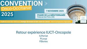 Convention 2025 : Retour expérience IUCT-Oncopole - S.Perriat, P.Loup, P.Bories et HAD Oncologie dédiée à l’immunothérapie, CHU de Nîmes - N.Houede