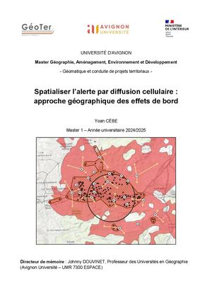 Mémoire Yoan Cebe Spatialisation De L'alerte Par Diffusion Cellulaire