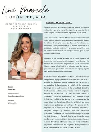 Hoja De Vida Lina Tobón 2025