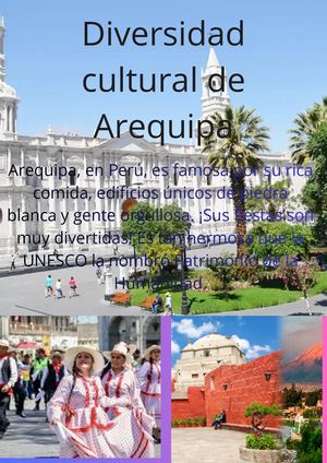 Diversidad Cultural De Arequipa
