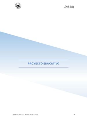 Proyecto Educativo 25 26