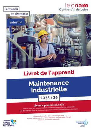 Licence pro - Maintenance industrielle - Livret apprenti