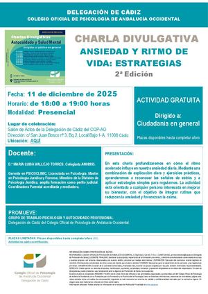 2025 12 11 Id 1072 2ª Edición Charla Autocuidado Ansiedad Y Estres