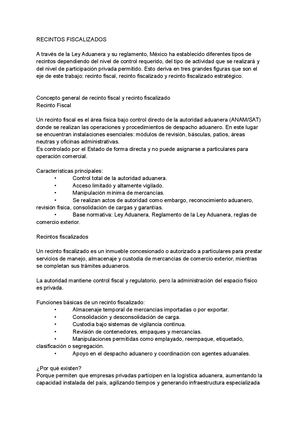 Recintos Fiscalizados