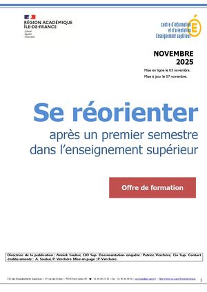 Se réorienter après le 1er semestre à l'USPN et en IDF