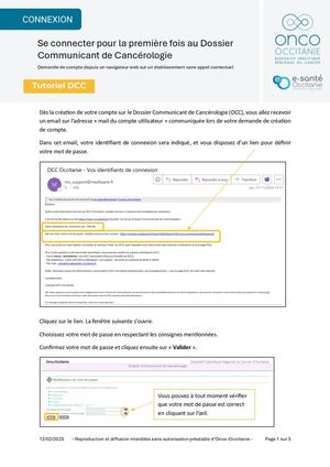 Se connecter au DCC depuis le web - 1ère fois