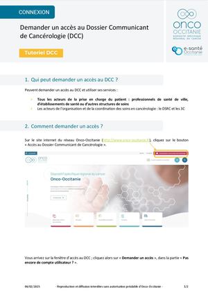 Demander un accès au DCC