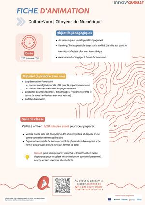 Fiche Pédagogique D'animation - Citoyens Du Numérique (ETS).