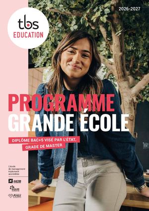 Plaquette Programme Grande Ecole TBS Education