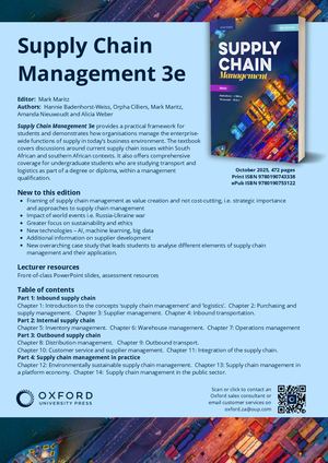 Supply Chain Management 3e_frontlist