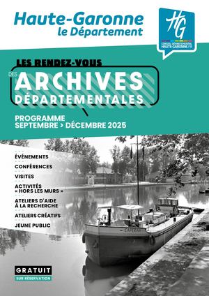 Archives départementales - Programme Sept. - Déc. 2025