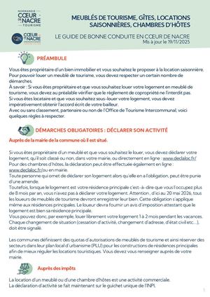 Loueurs Demarches Obligatoires Et Volontaires