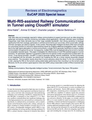 Multi-Ris-Assisted Railway Communications In Tunnel Using Cloud Rt Simulator