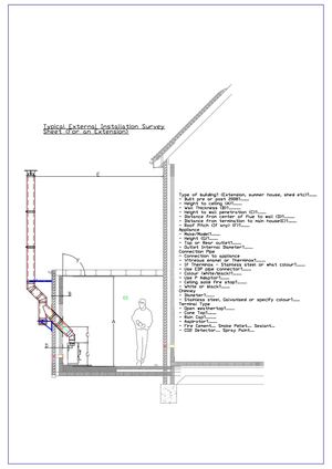 Typical Extension Survey Sheet External