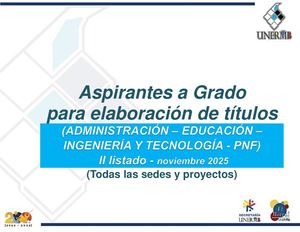 Personas Para Elaboración De Titulos Pregrado Ii Listados
