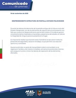 Comunicado Estructura Palogrande