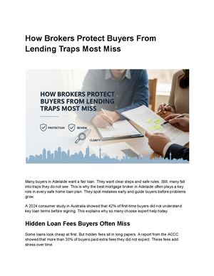 How Brokers Protect Buyers From Lending Traps Most Miss