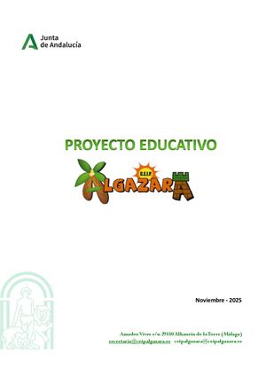 Proyecto Educativo Curso 25 26