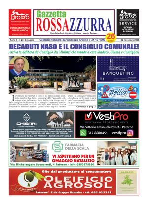 Gazzetta Rossazzurra 22 11 2025 Anno X N 23