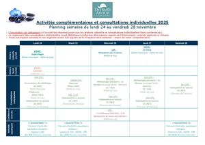 PLANNING ACTIVITES COMPLEMENTAIRES ST PAUL LES DAX