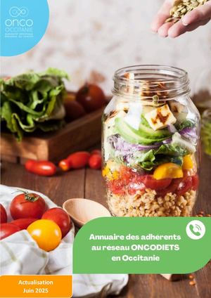 Annuaire des adhérents au réseau ONCODIETS en Occitanie 2025