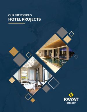 FAYAT Bâtiment, Brochure hôtellerie de luxe (Anglais)