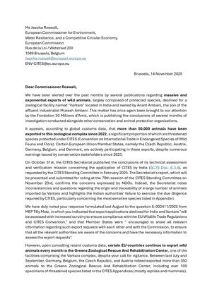 Letter For Commissionner Roswall Vantara Sent 14 11 225
