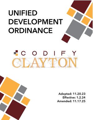 Clayton Unified Development Ordinance (UDO)