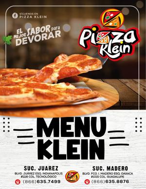 Menu Pizza Klein 2020