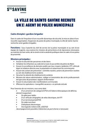 Agent Police Municipale