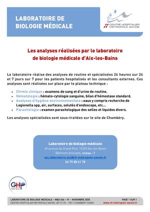 Laboratoire biologie médicale Aix_ les analyses