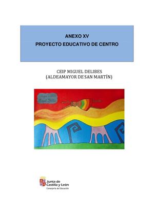 Anexo Xv Proyecto Educativo De Centro 25 26