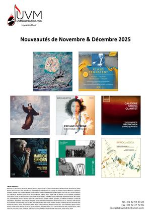 UVM Distribution : Nos Nouveautés du Mois de Novembre & Décembre 2025