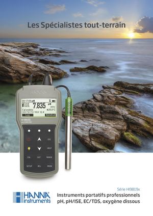Instruments de mesure portatifs étanches Série HI 9819x