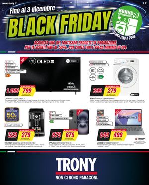 Trony BLACK FRIDAY 2025