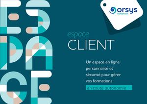 L' Espace Client ORSYS