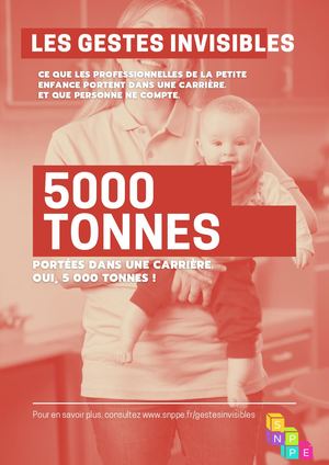 Les  gestes invisibles. Ce que les professionnelles de la petite enfance portent dans une carrière et que personne ne compte.
