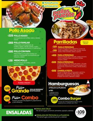 Menu Pollos Puente