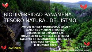 Revista Digital De La Biodiversidad De Panamá