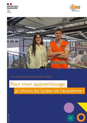 Pour mon apprentissage, je choisis les lycées de l'académie
