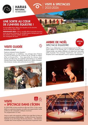 Visites Spectacles Location Haras 2025 2026