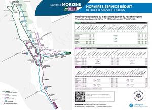 Plan navette Hiver service réduit