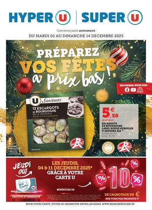 Catalogue Du 02 Au 14 Décembre - Hyper U Super U