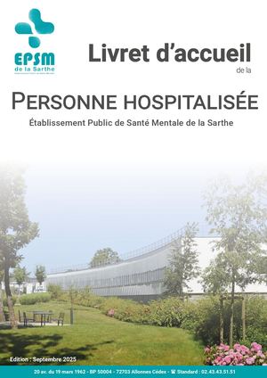 Livret d'accueil de la personne hospitalisée à l'EPSM de la Sarthe