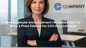 New Employee Announcement Templates: How To Write A Press Release For COO Appointments