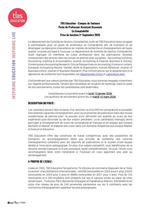 Annonce CGCA TBS Education Toulouse 2026