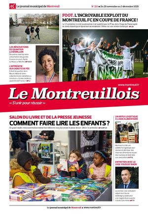 Le Montreuillois n°210 - du 20 novembre au 3 décembre 2025