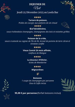 Menu Déjeuner De Noel - Loofa